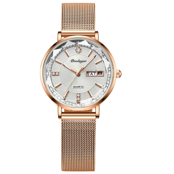 Poedagar 3013 watch Rose Gold White M variant