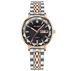 Poedagar 3013 watch RoseGold Black Steel variant