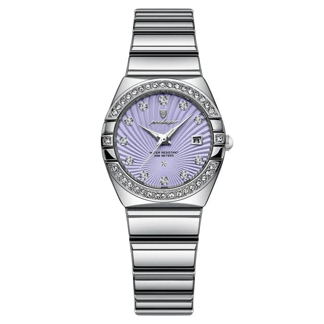Poedagar 302 watch Silver Purple variant