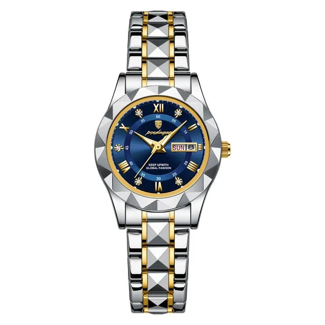 Poedagar 306 watch Gold Blue variant