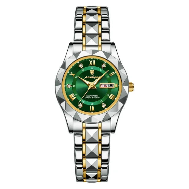 Poedagar 306 watch Gold Green variant