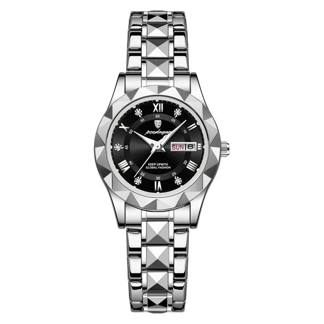 Poedagar 306 watch Silver Black variant