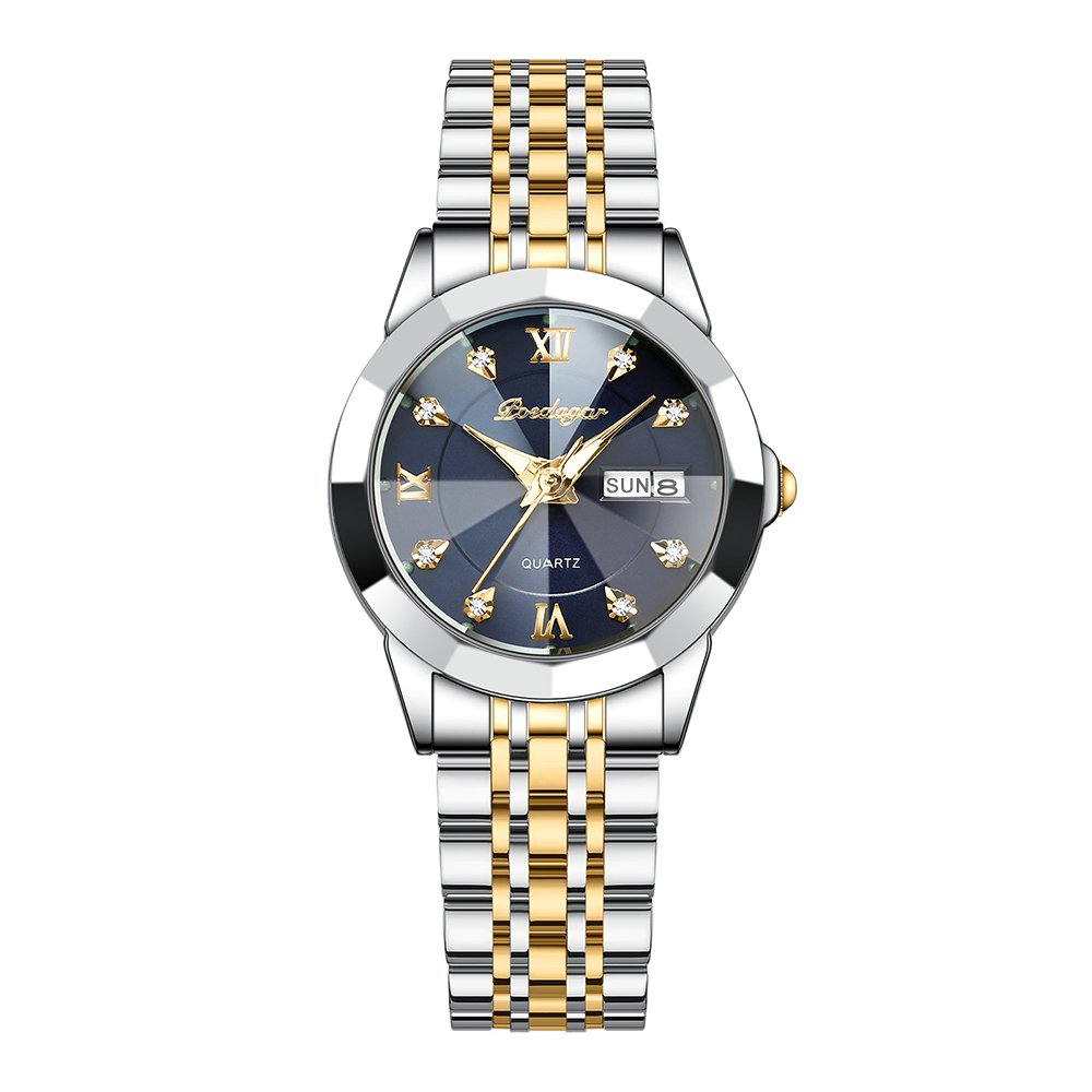 Poedagar 3076 watch Gold Blue variant