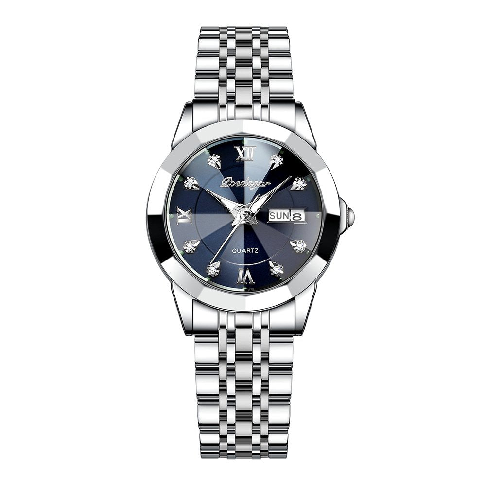 Poedagar 3076 watch Silver Blue variant