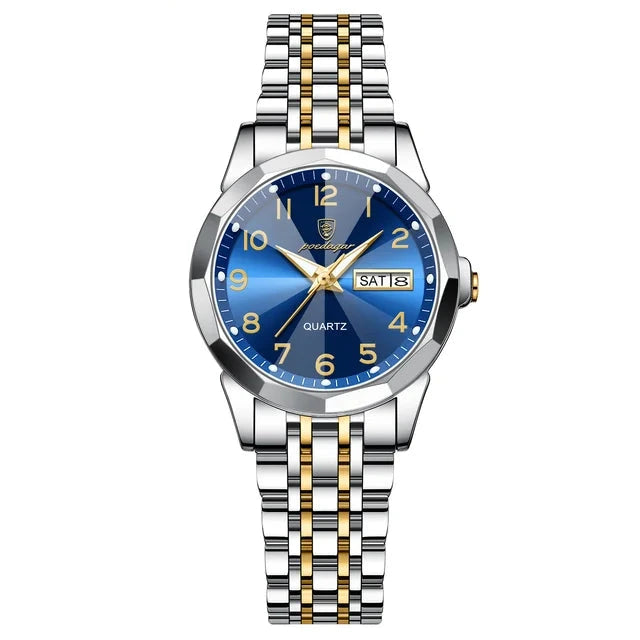 Poedagar 3078 watch Gold Blue variant