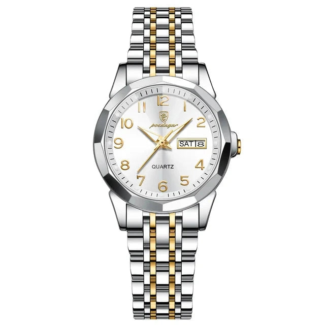 Poedagar 3078 watch Gold White variant