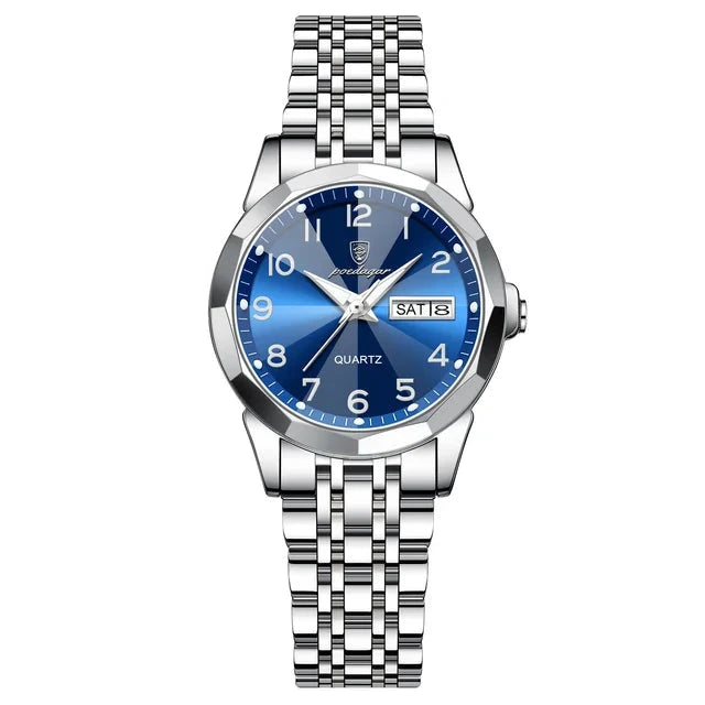 Poedagar 3078 watch Silver Blue variant
