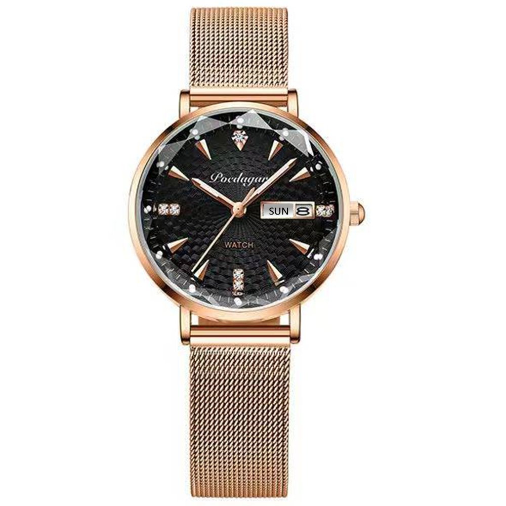 Poedagar 312 watch Rose Gold Black M variant
