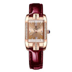 Poedagar 365 watch Rose Gold Gold Leather variant