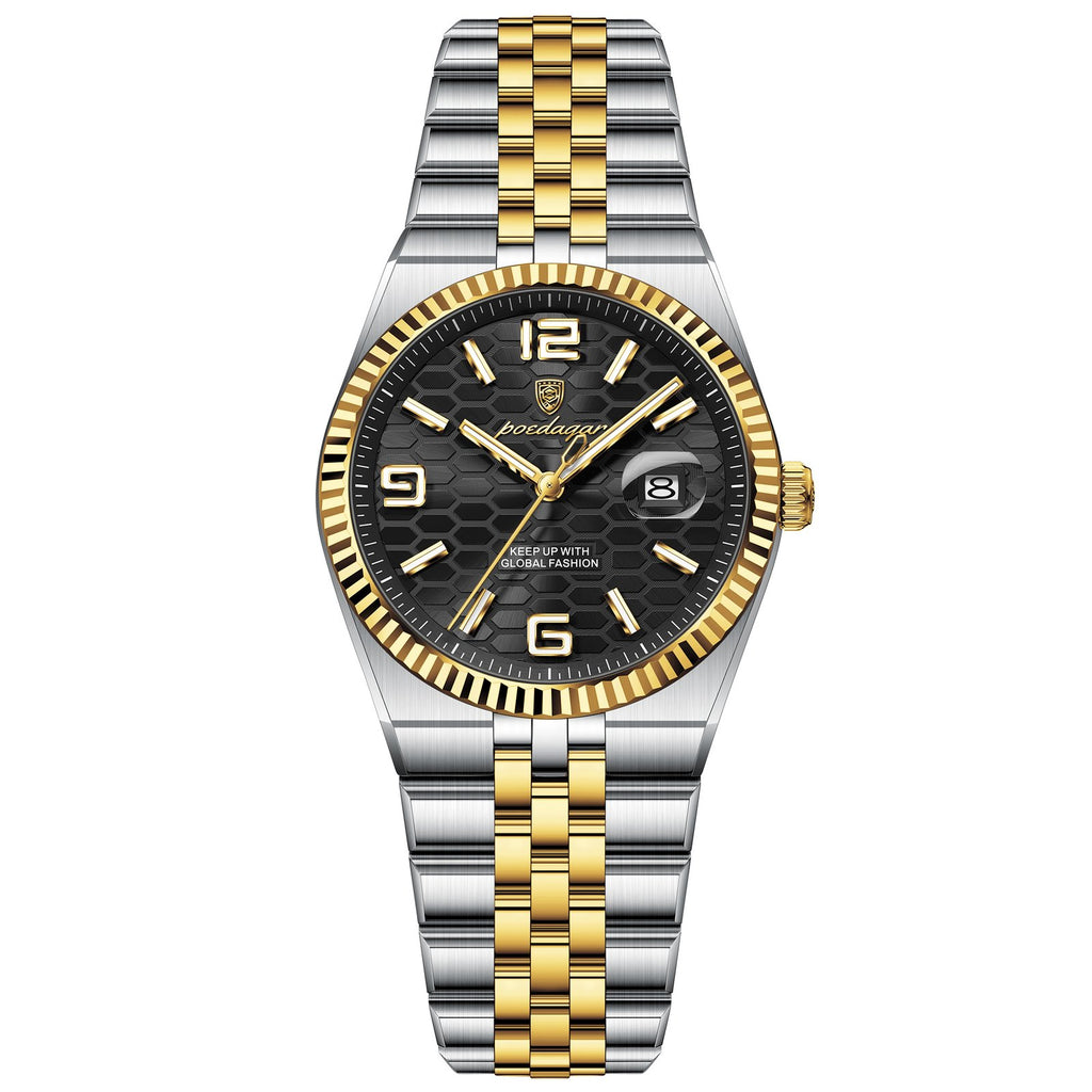 Poedagar 502 watch Gold Black variant