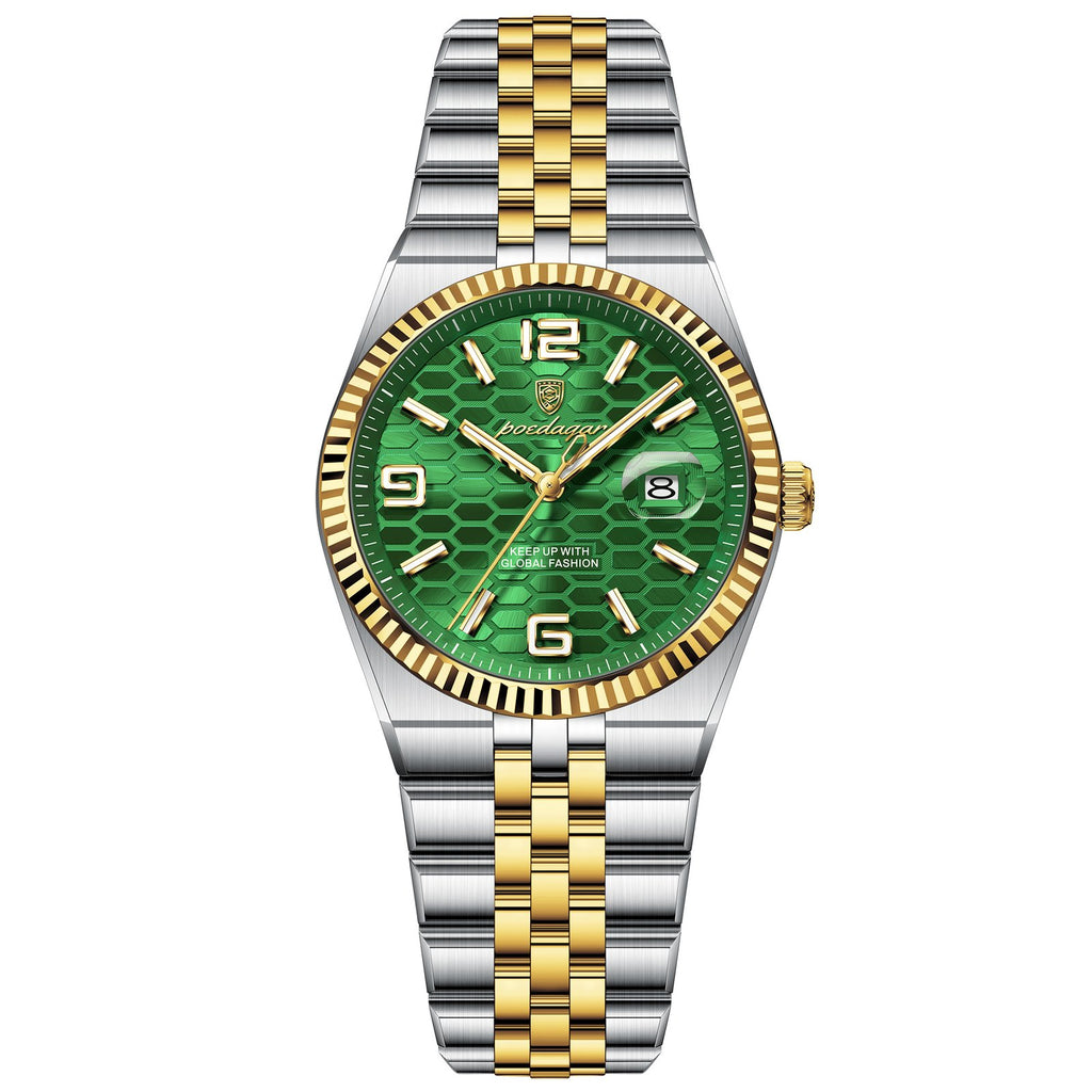 Poedagar 502 watch Gold Green variant
