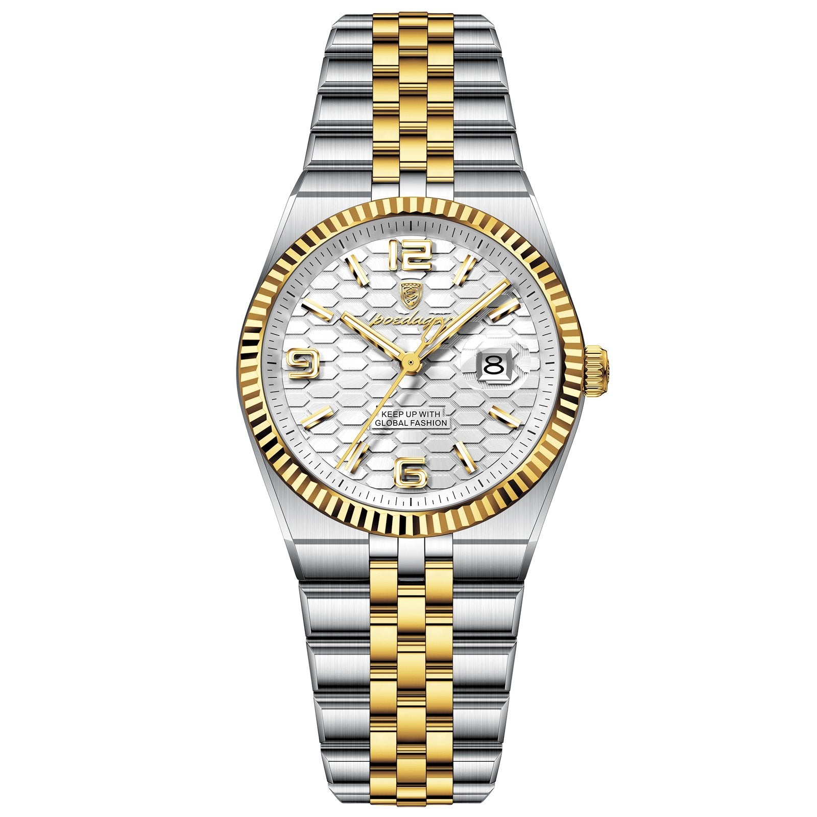 Poedagar 502 watch Gold White variant