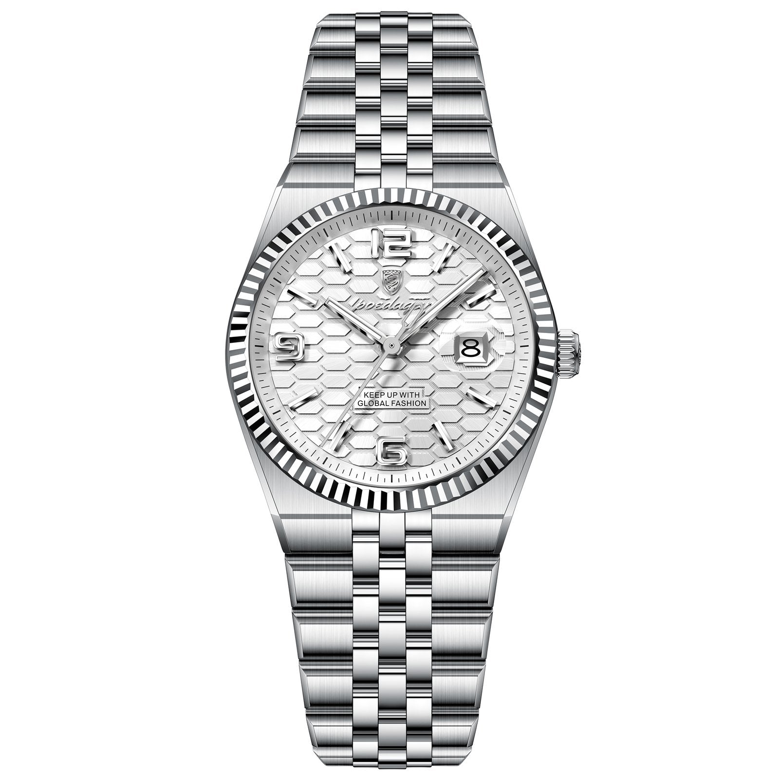 Poedagar 502 watch Silver White variant
