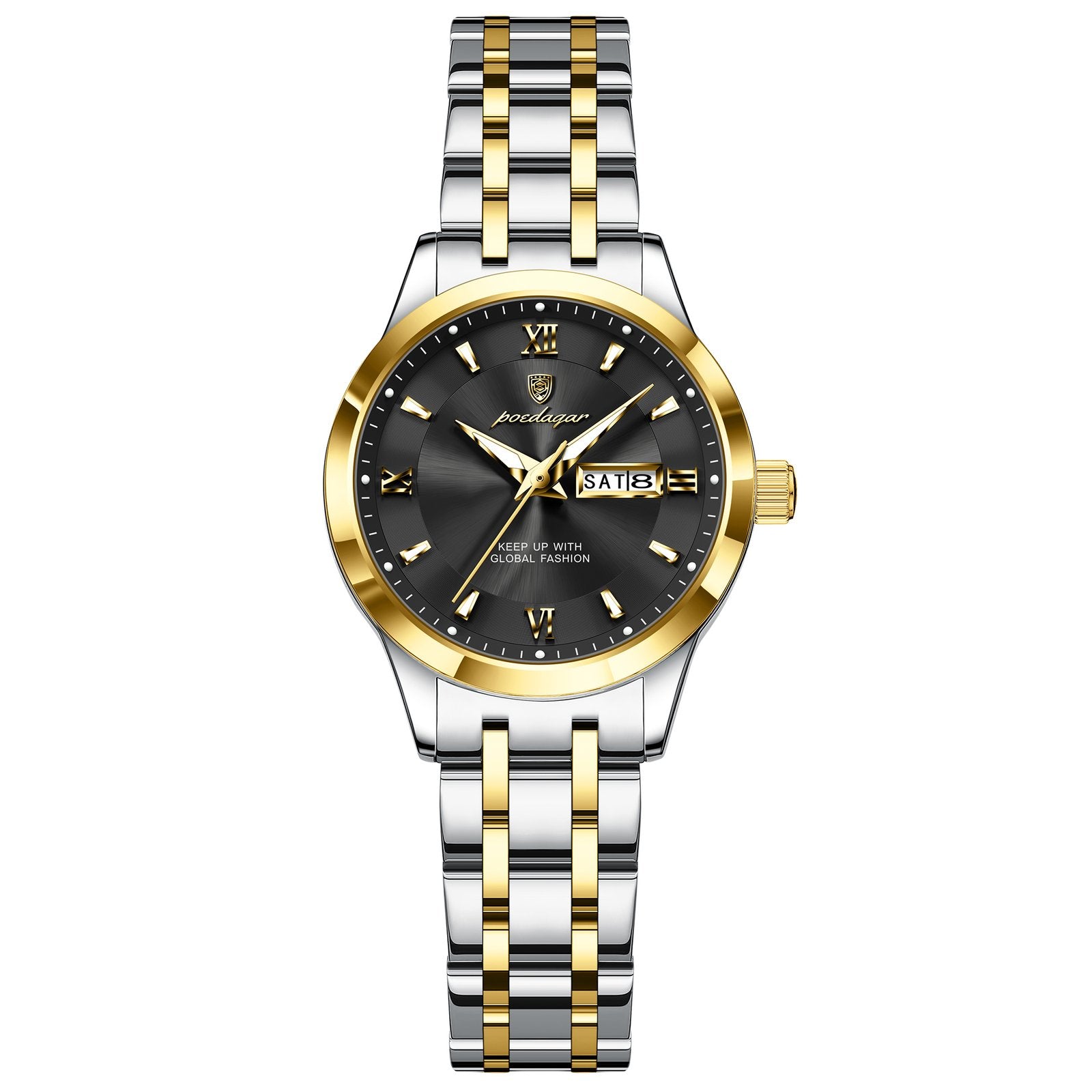 Poedagar 503 watch Gold Black variant