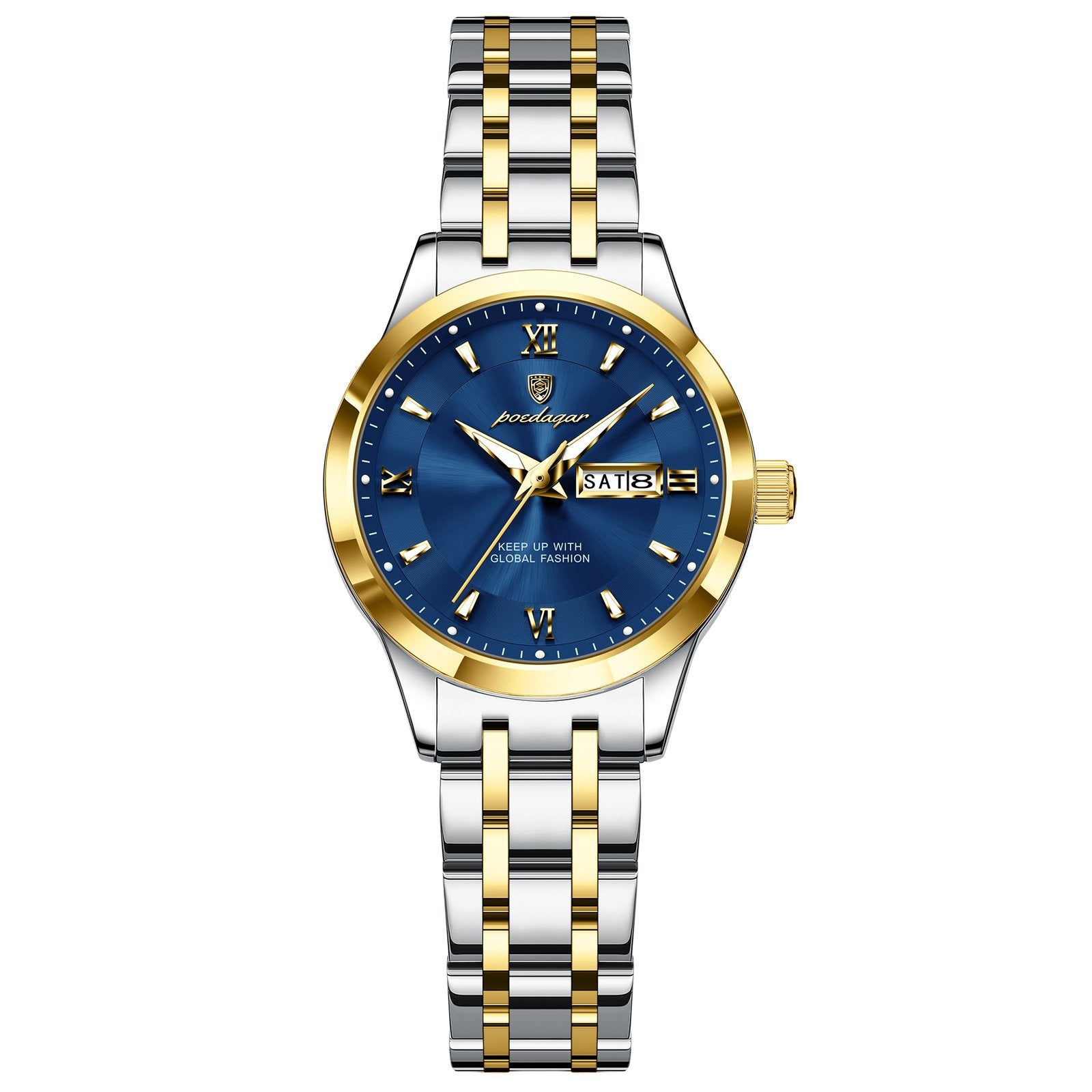 Poedagar 503 watch Gold Blue variant