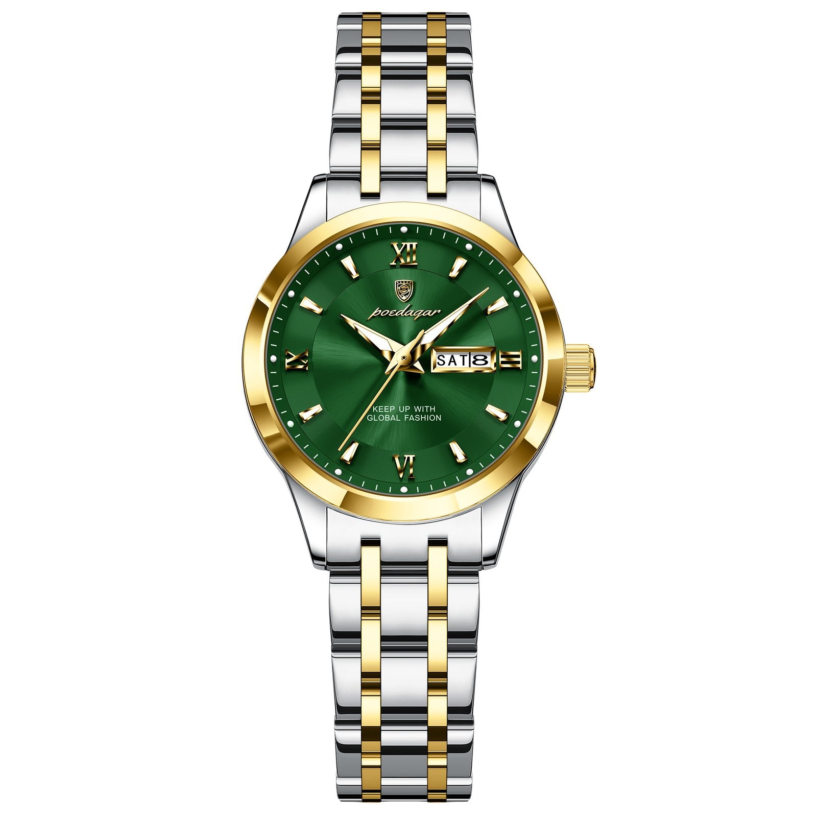 Poedagar 503 watch Gold Green variant