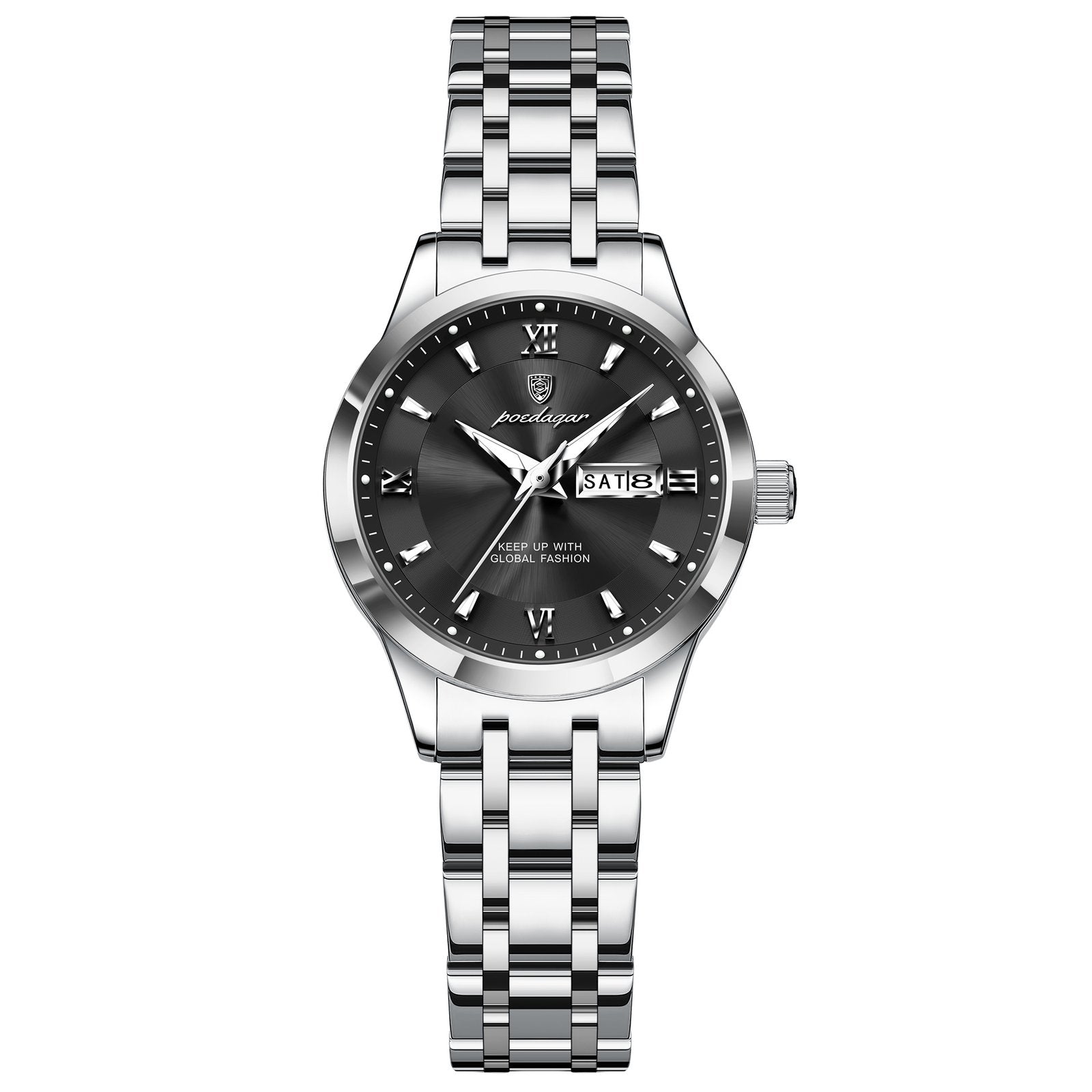 Poedagar 503 watch Silver Black variant