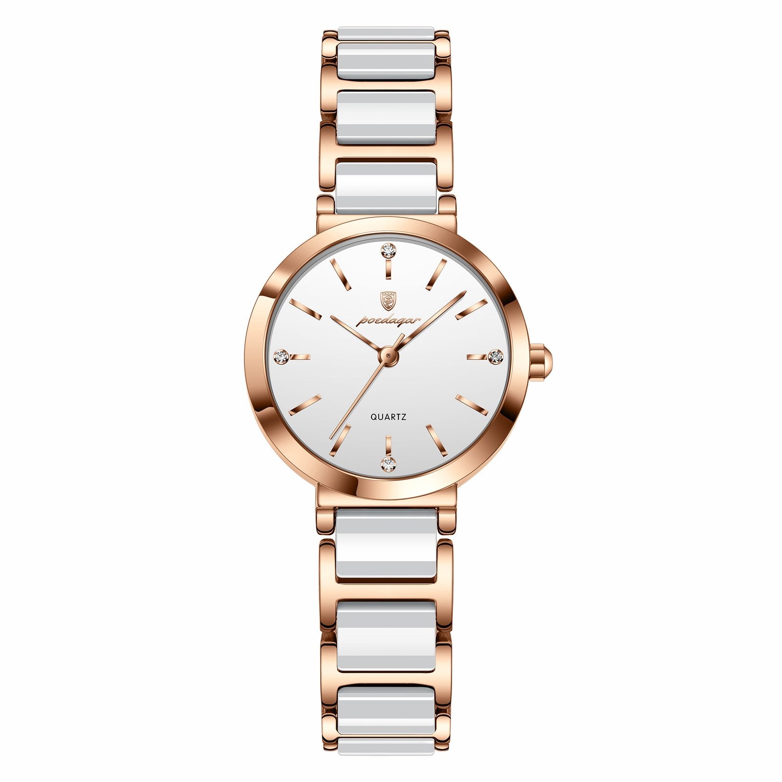 Poedagar 505 watch RoseGold White variant