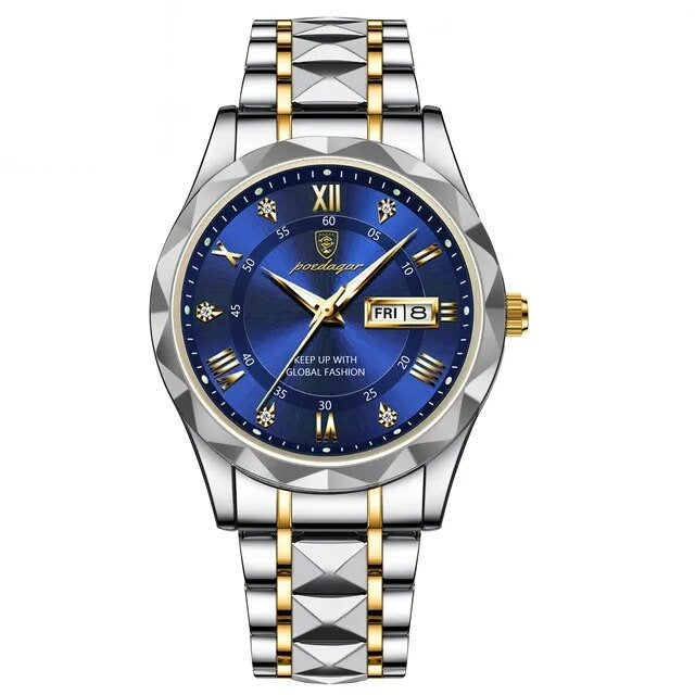 Poedagar 615 watch Gold Blue variant