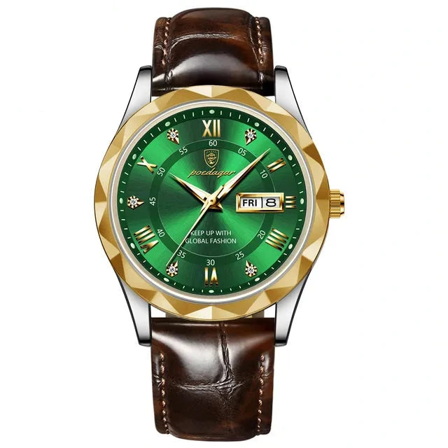 Poedagar 615 watch Gold Green L variant