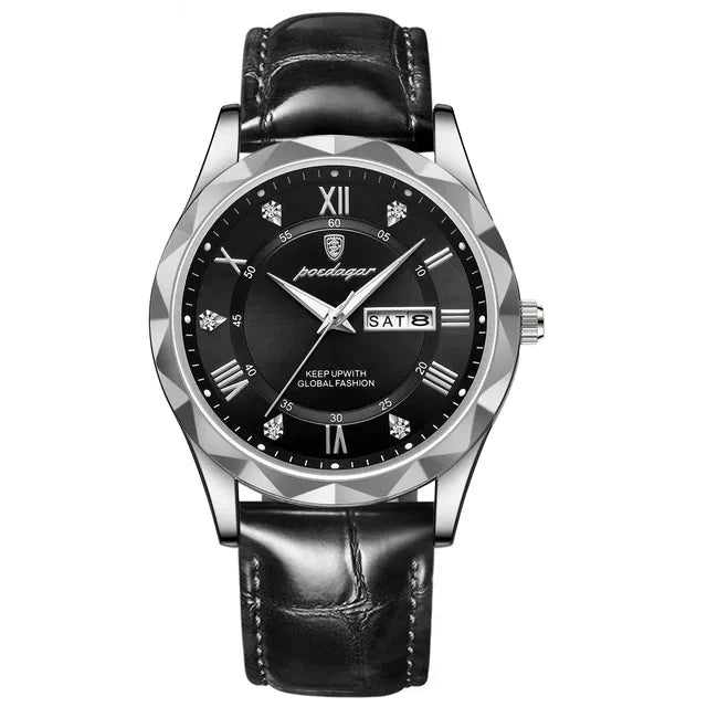 Poedagar 615 watch Silver Black L variant