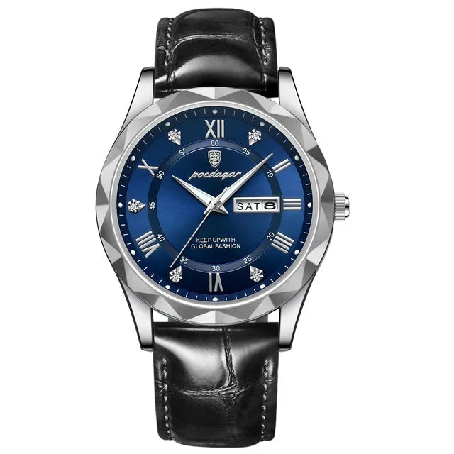 Poedagar 615 watch Silver Blue L variant