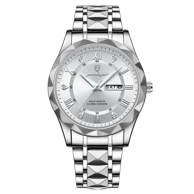 Poedagar 615 watch Silver White variant
