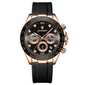Poedagar 629 watch Rose Gold Black Silicone variant