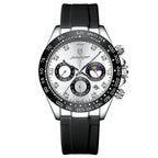 Poedagar 629 watch Silver White Silicone variant