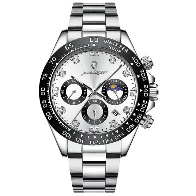 Poedagar 629 watch Silver White variant
