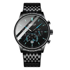 Poedagar 632 watch Black Blue Steel variant