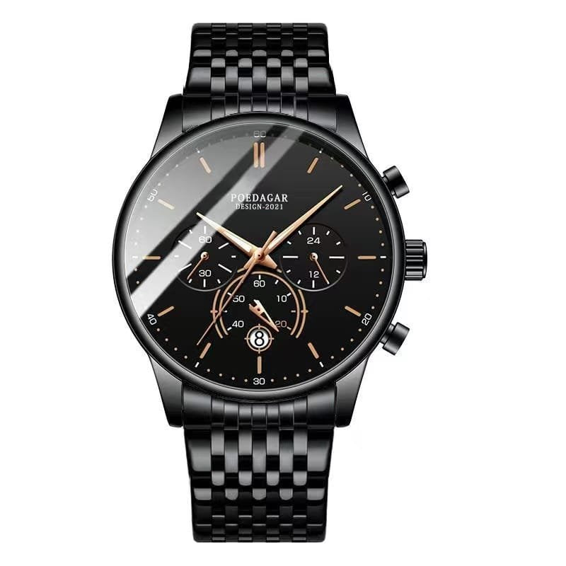 Poedagar 632 watch Black Gold Steel variant