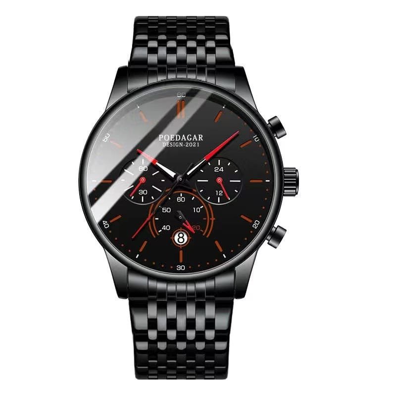 Poedagar 632 watch Black Gray Steel variant