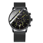 Poedagar 632 watch Black Yellow Mesh variant