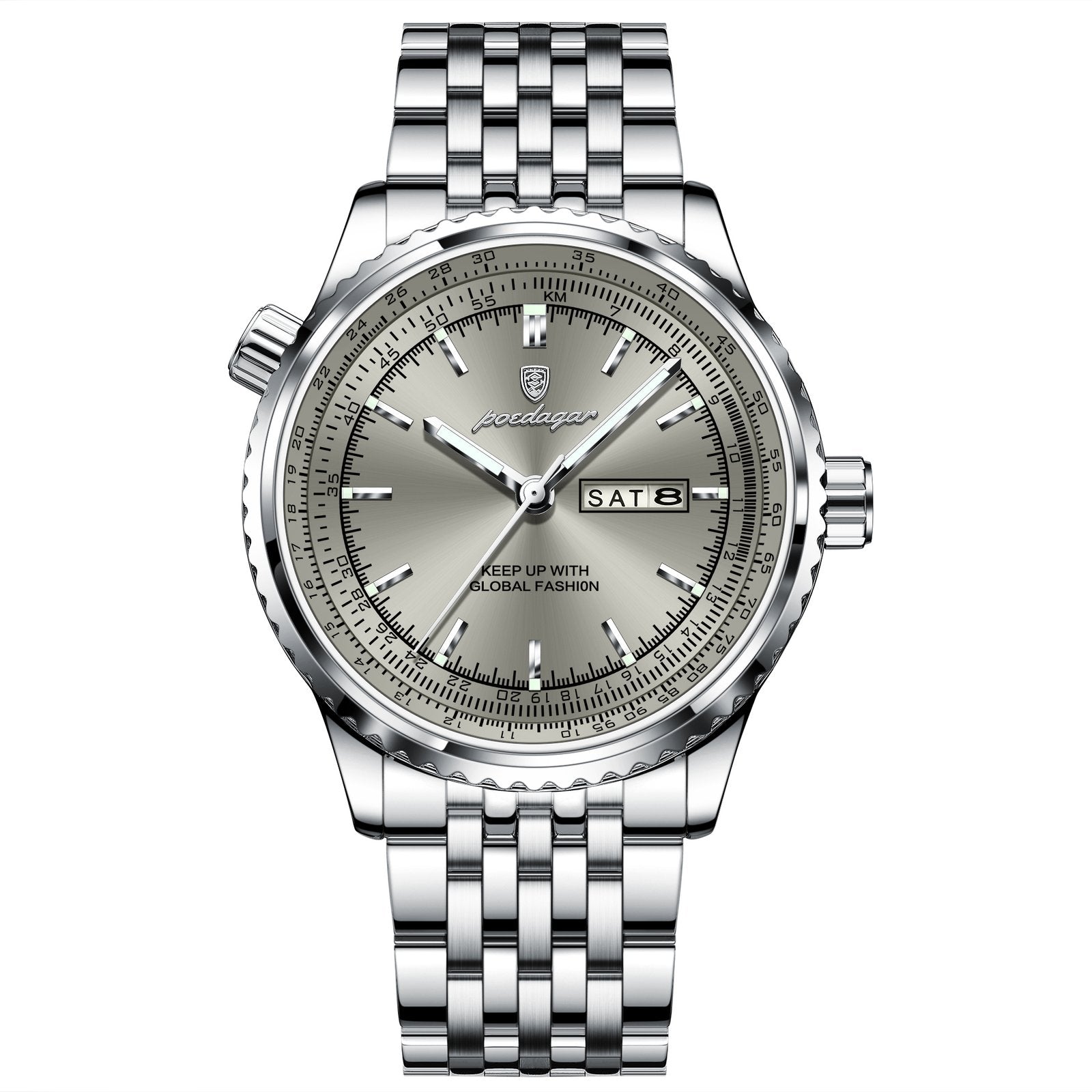 Poedagar 673 watch Silver Grey variant