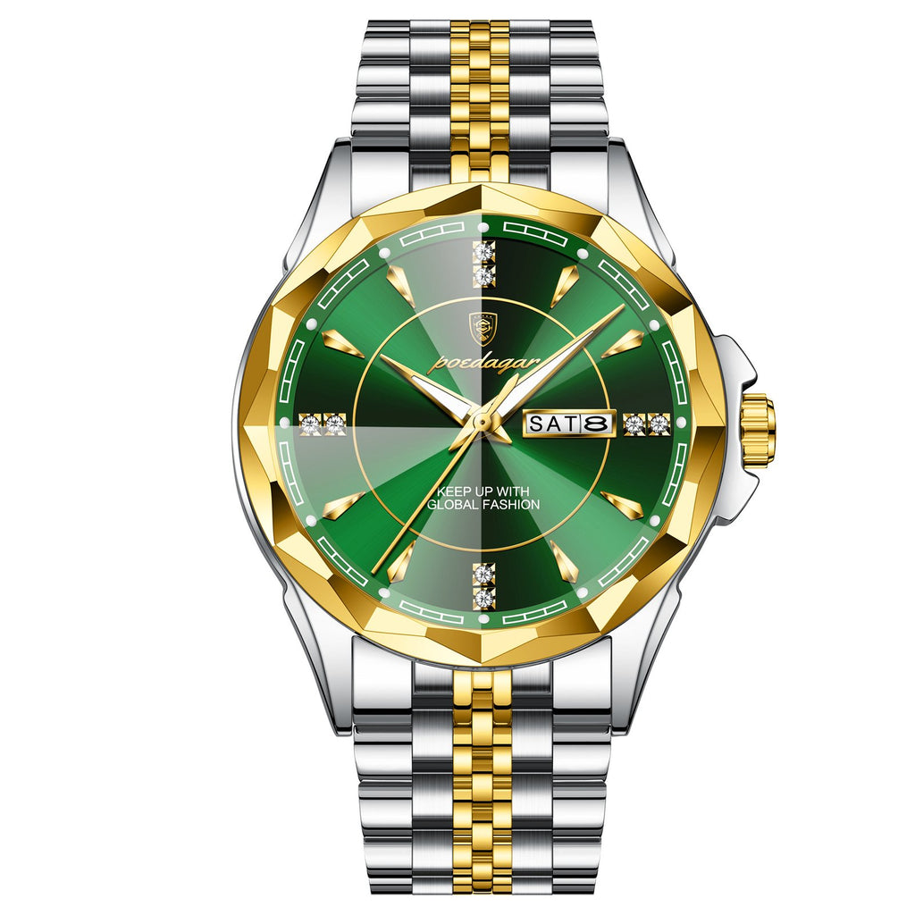 Poedagar 674 watch Gold Green variant