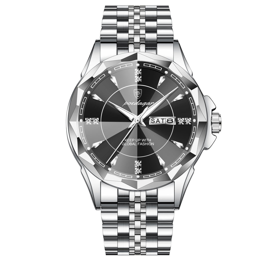 Poedagar 674 watch Silver Black variant
