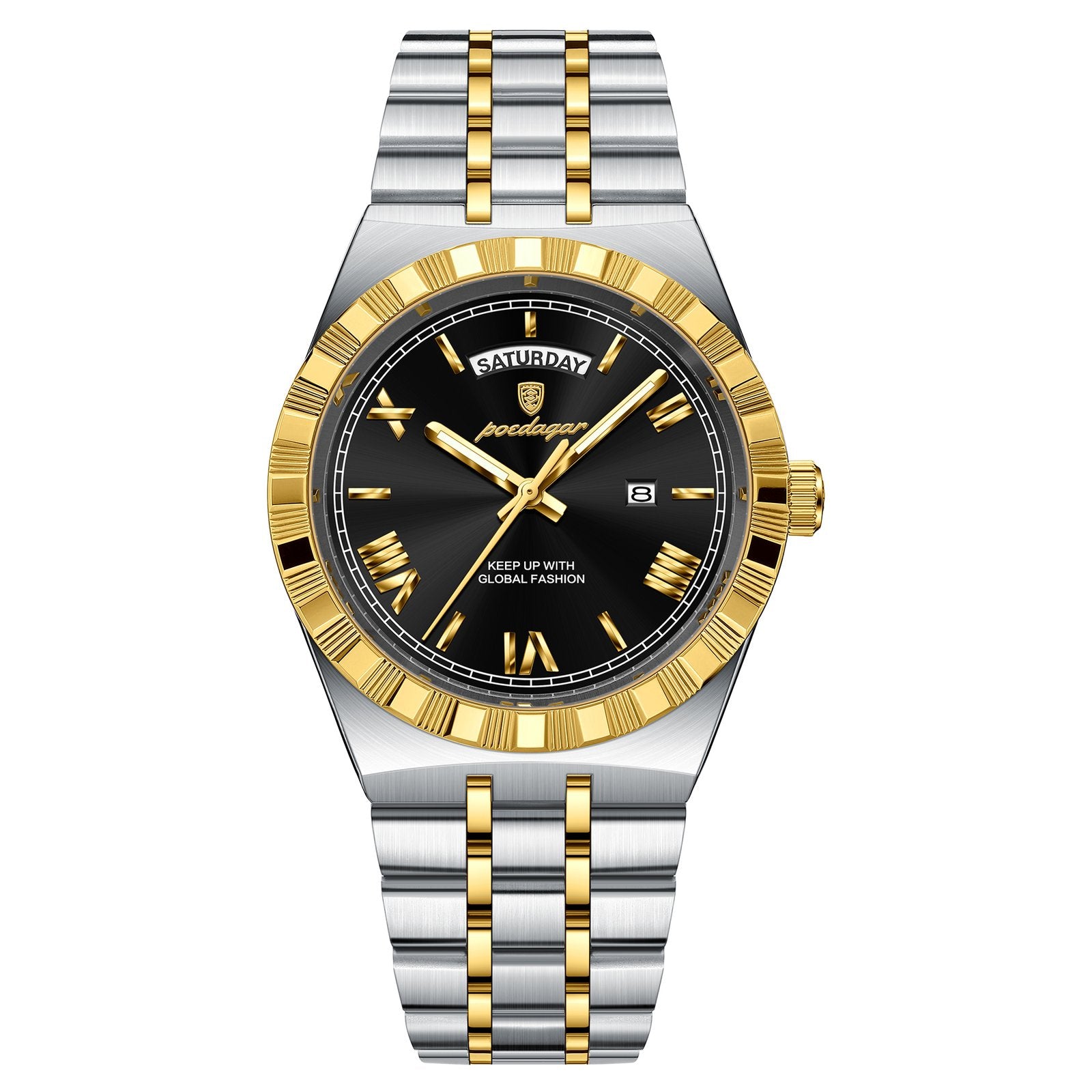 Poedagar 675 watch Gold Black variant