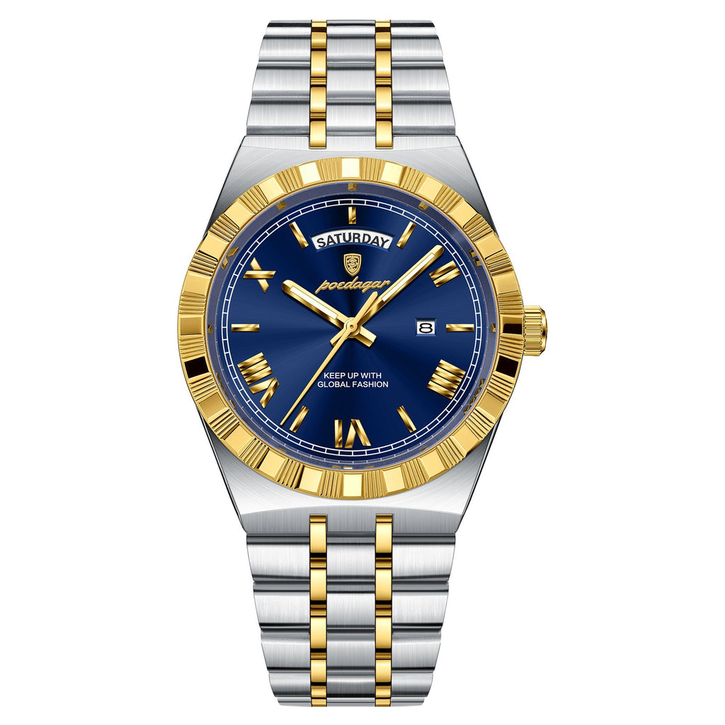 Poedagar 675 watch Gold Blue variant
