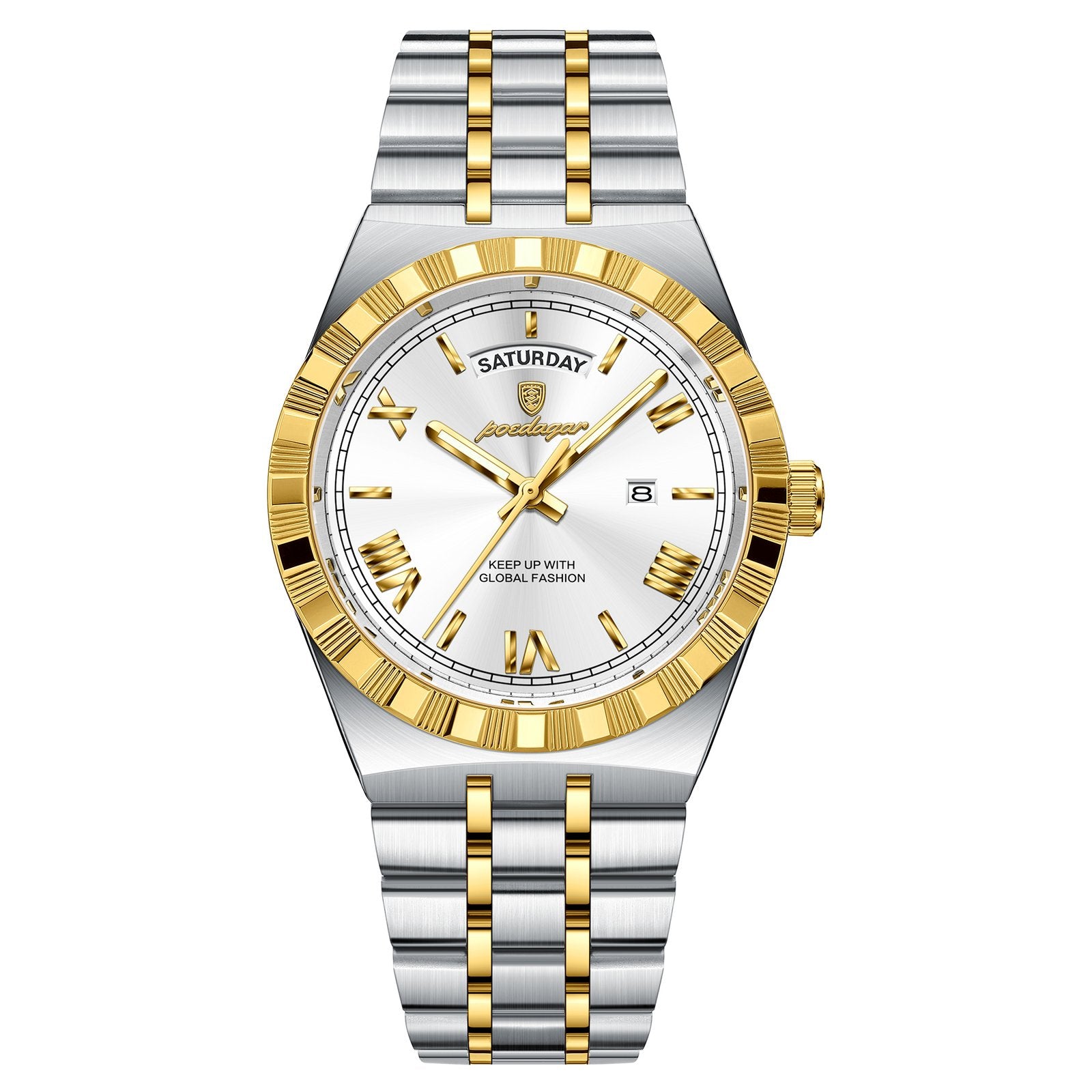 Poedagar 675 watch Gold White variant
