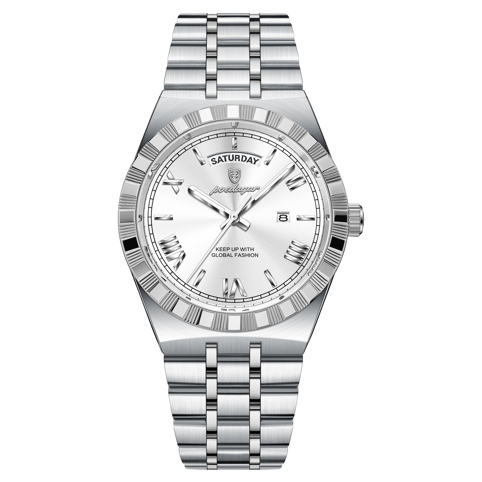 Poedagar 675 watch Silver White variant