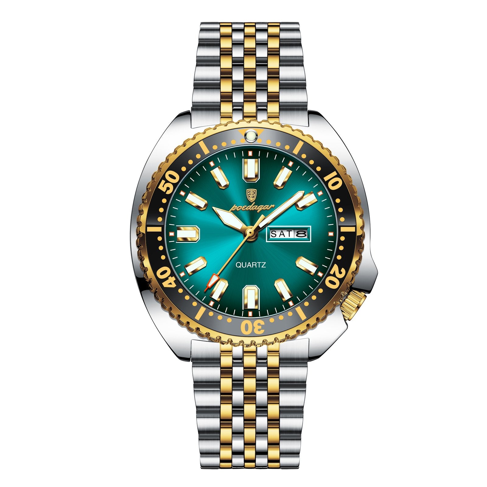 Poedagar 682 watch Gold MintBlue variant