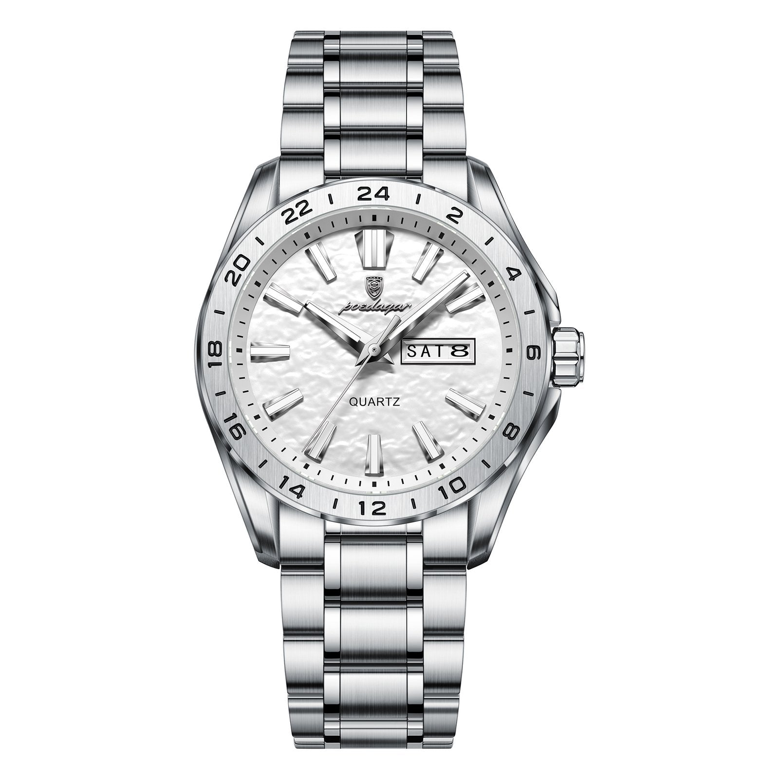 Poedagar 683 watch Silver White variant