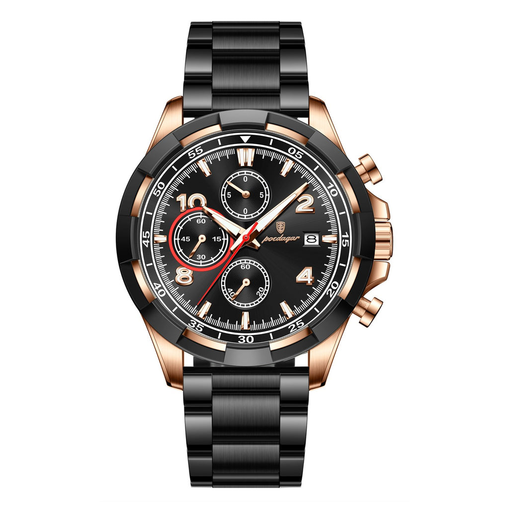 Poedagar 685 watch Rose Gold Black variant