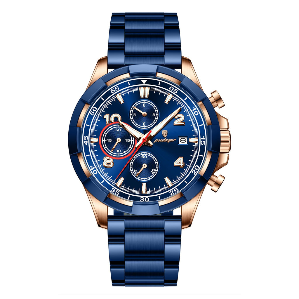Poedagar 685 watch Rose Gold Blue variant