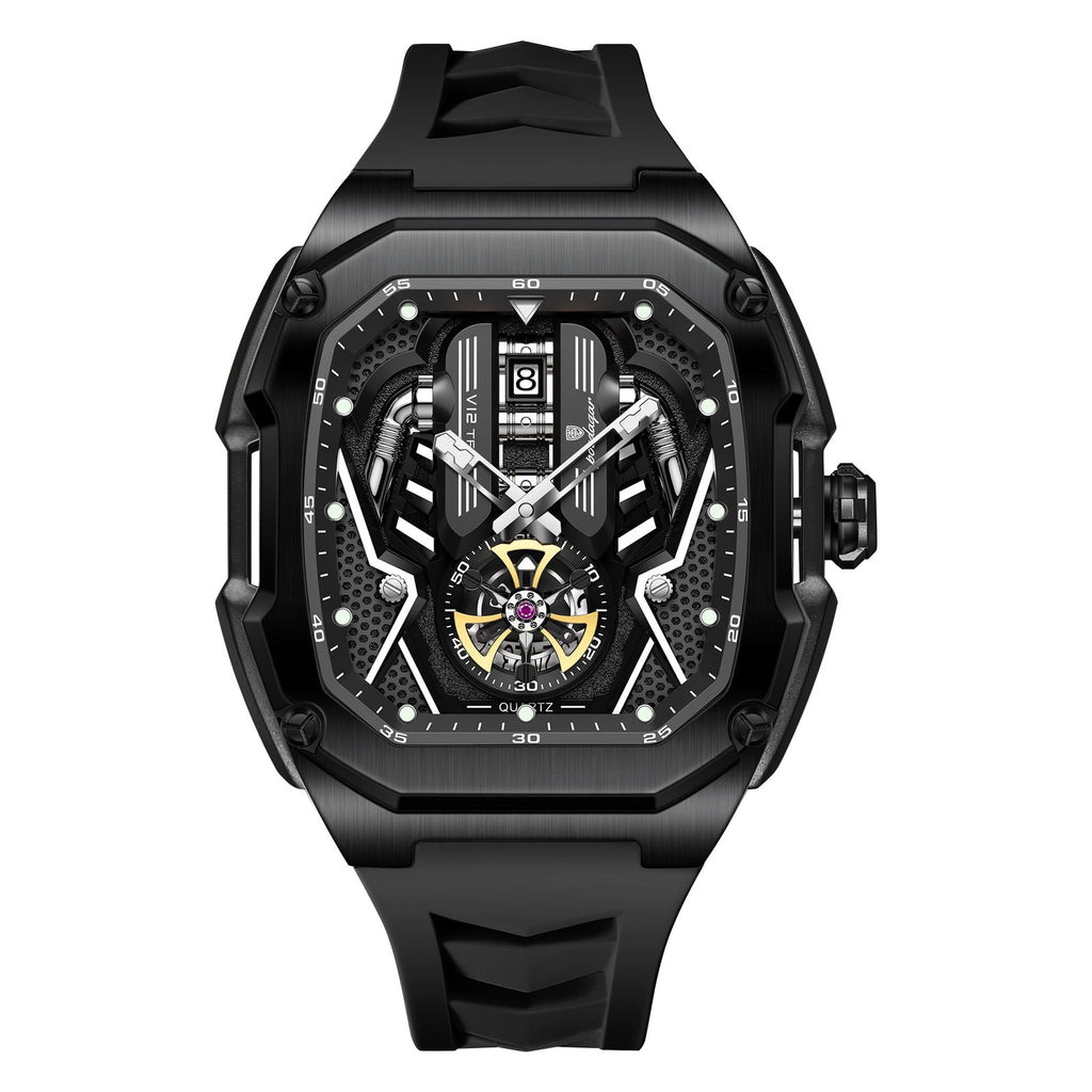 Poedagar 694 watch Black Black Black variant