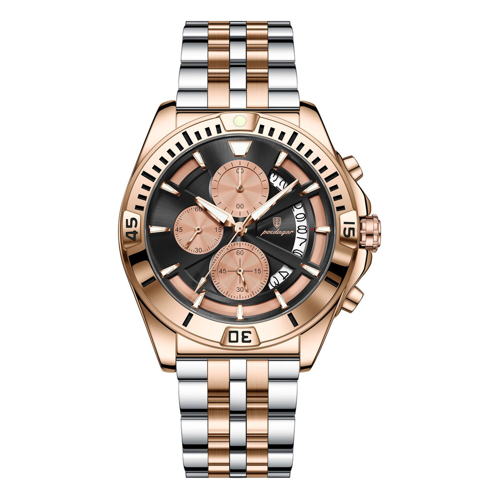 Poedagar 695 watch Rose Gold Black variant