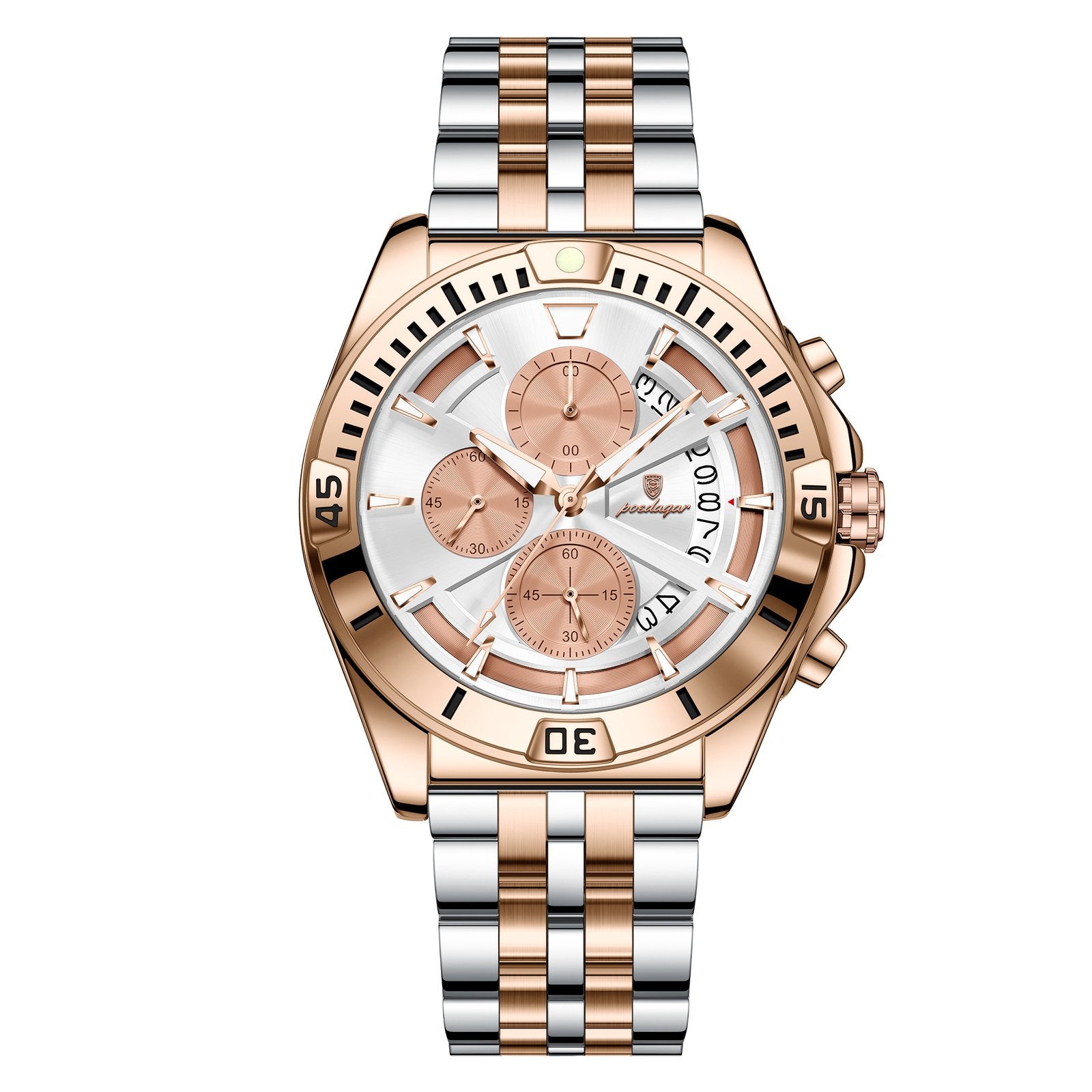 Poedagar 695 watch Rose Gold White variant