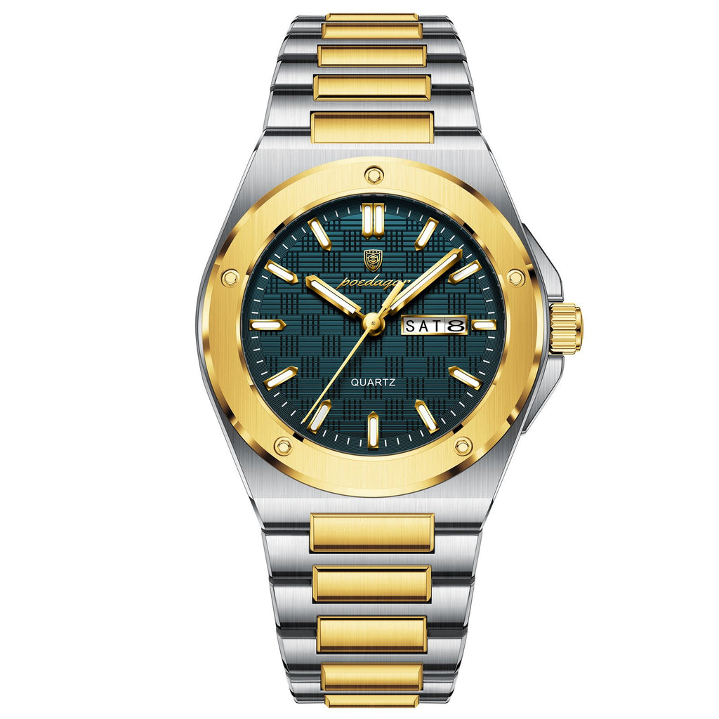 Poedagar 696 watch Gold Blue variant