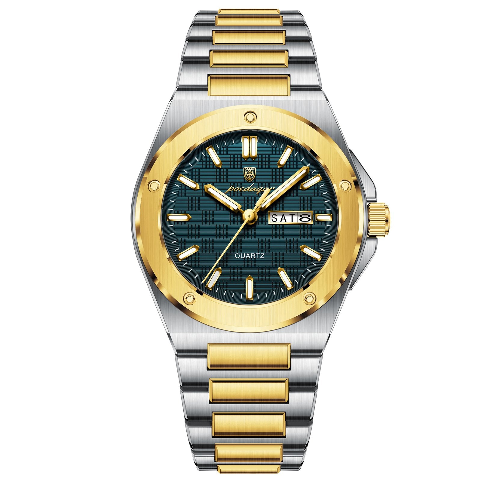 Poedagar 696 watch Gold Blue variant